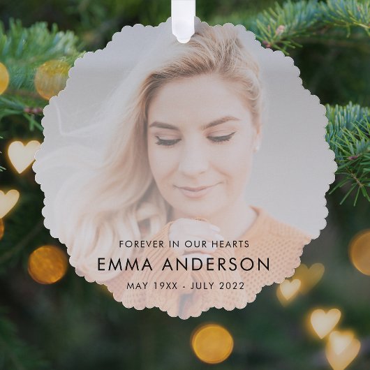 記念モダン記念悔やみや弔慰献上品の写真 オーナメントカード