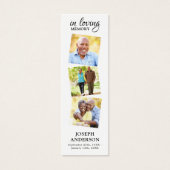 記念モダン詩3写真葬式ブックマーク (正面)