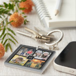 記念モダン酒家族フォトコラージュモノグラム キーホルダー<br><div class="desc">家族モダンの写真のコラージュとモノグラムと家族のモノグラムあなたは簡単に写真を変更し、独自の特別な写真を追加することができる。</div>