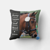 記念モダン2パーソナライズされた写真追憶 クッション (裏面)