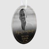 記念モノクロ写真追憶 オーナメント (正面)