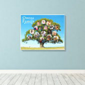 記念ユニーク品 |家族カスタムの木の写真 キャンバスプリント (インサイチュ (ウッドフロア))