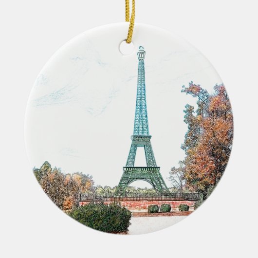 記念公園、パリTN セラミックオーナメント (正面)