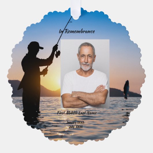 記念写真お祝いの命の形見 オーナメントカード (正面)