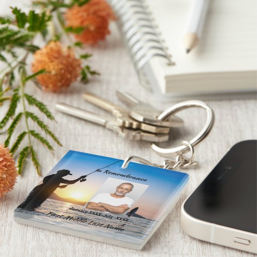 記念写真お祝いの命の形見 キーホルダー (正面右)