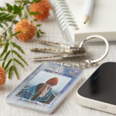 記念写真お祝いの命の形見 キーホルダー (正面右)