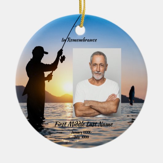 記念写真お祝いの命の形見 セラミックオーナメント (正面)