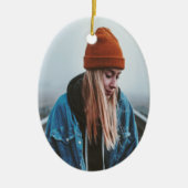 記念写真お祝いの命の形見 セラミックオーナメント (正面)