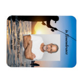 記念写真お祝いの命の形見 マグネット (横)