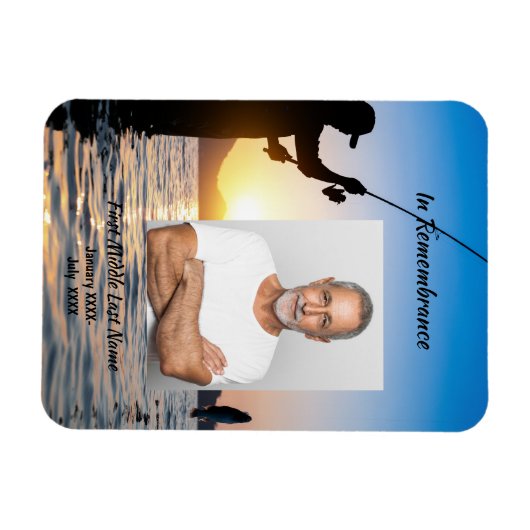 記念写真お祝いの命の形見 マグネット (横)