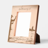 記念写真お祝いの命の形見 レーザー彫刻フレーム (左)
