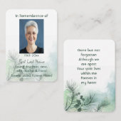 記念写真お祝いの命の形見 名刺 (正面/裏面)