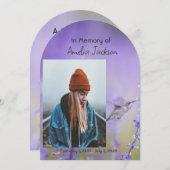 記念写真お祝いの命の形見 招待状 (正面/裏面)