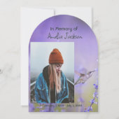 記念写真お祝いの命の形見 招待状 (正面)