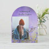 記念写真お祝いの命の形見 招待状 (スタンド正面)