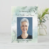 記念写真お祝いの命の形見 招待状 (スタンド正面)