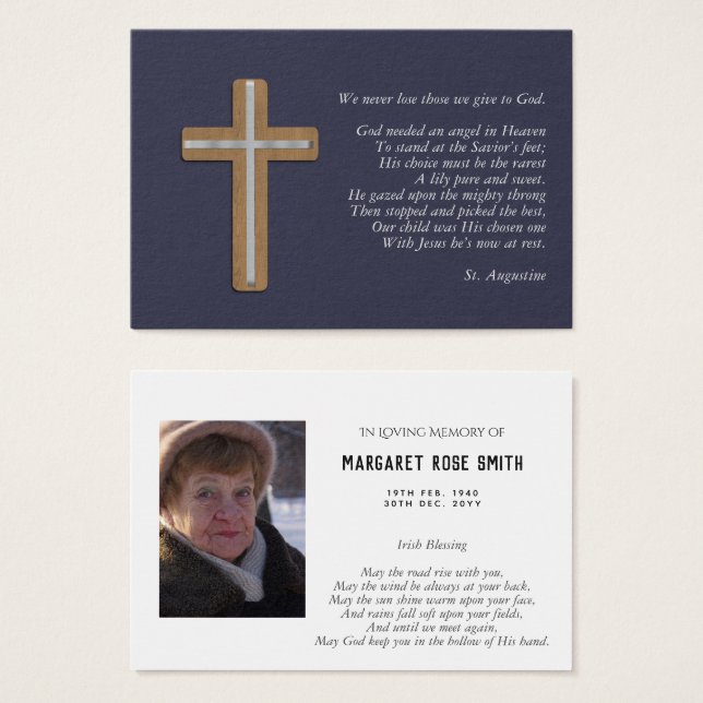 記念写真お祝い命記念葬 (正面&裏面)