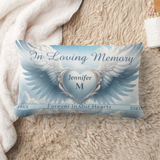 記念写真と名前の追加 ランバークッション (ブランケット)