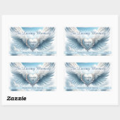 記念写真と名前の追加 長方形シール (シート)