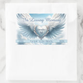 記念写真と名前の追加 長方形シール (バッグ)