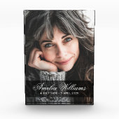 記念写真の書道スクリプト名の日付 フォトブロック (正面)