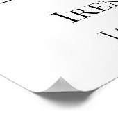 記念写真または葬儀写真の献上品のハート ポスター (角)