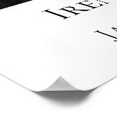 記念写真または葬儀写真の献上品のハート ポスター (角)