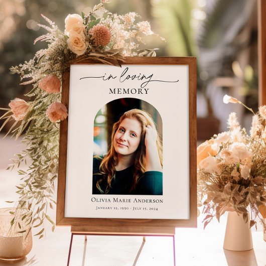 記念写真または葬儀写真の献上品のハート ポスター