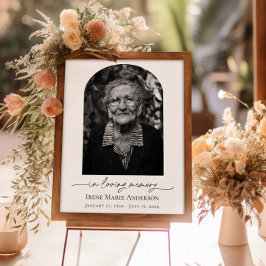 記念写真または葬儀写真の献上品のハート ポスター