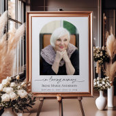 記念写真または葬儀写真の献上品のハート ポスター