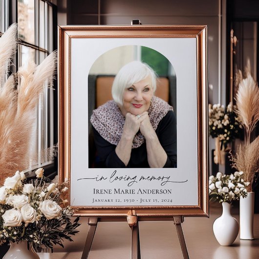 記念写真または葬儀写真の献上品のハート ポスター