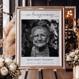 記念写真または葬儀写真の献上品のハート ポスター