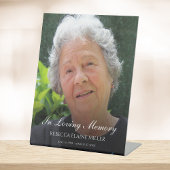 記念写真または葬儀写真の献上品 台座サイン