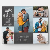 記念写真を撮った後結婚ずっと幸せ フォトプラーク (正面)