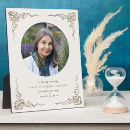 記念写真アイボリー金ゴールド装飾額 フォトプラーク