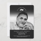 記念写真オートバイ葬儀招待状 招待状 (正面)