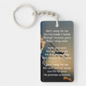 記念写真クリスチャンパイロット飛んでいる機 キーホルダー (正面)