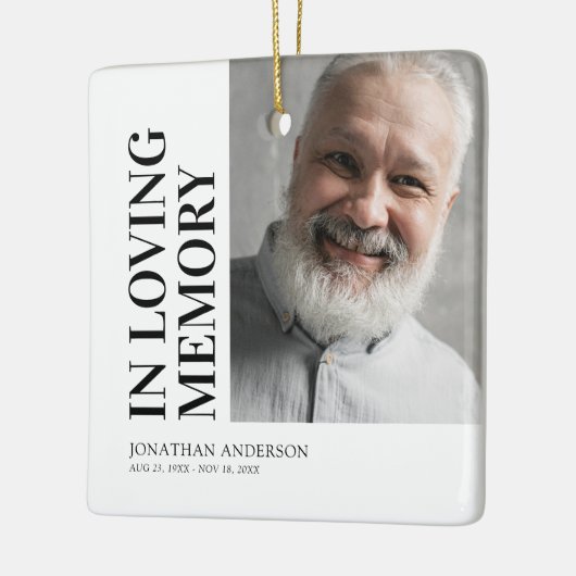 記念写真クリスマス セラミックオーナメント (左)