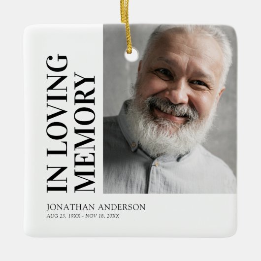 記念写真クリスマス セラミックオーナメント (正面)