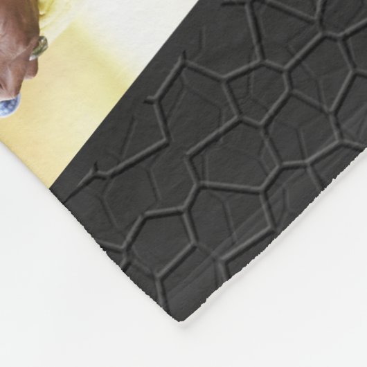 記念写真コラフェイクージュ革愛好の思い出 フリースブランケット (角)