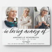 記念写真コラージュの愛する思い出で フォトプラーク (正面)