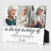 記念写真コラージュの愛する思い出で フォトプラーク (側面)