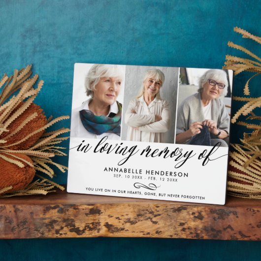 記念写真コラージュの愛する思い出で フォトプラーク (側面)