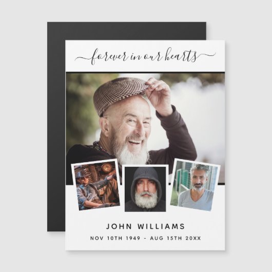 記念写真コラージュの愛は常に磁石 (正面/裏面)