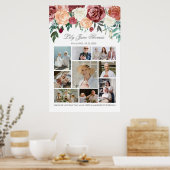 記念写真コラージュ葬儀悔やみや弔慰ポスター ポスター (キッチン)