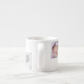 記念写真コラージュ誕生のお知らせ エスプレッソカップ (裏面)