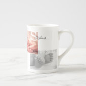 記念写真コラージュ誕生のお知らせ ボーンチャイナマグカップ (右)