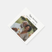 記念写真ナプキンスモダンホワイト スタンダードカクテルナプキン (角)