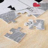 記念写真ファーストダンスソングカップルプレゼント ジグソーパズル (側面)