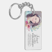 記念写真プラーク |ワテカラーフラワーフレーム キーホルダー (正面左)